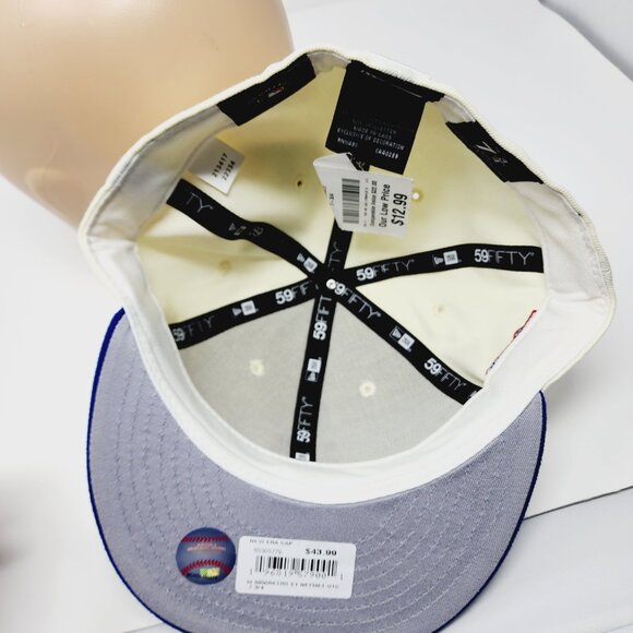 New York Mets New Era MLB 1986 World Series 59Fifty Fitted Cap Hat Size 7 3/4 - Picture 5 of 8